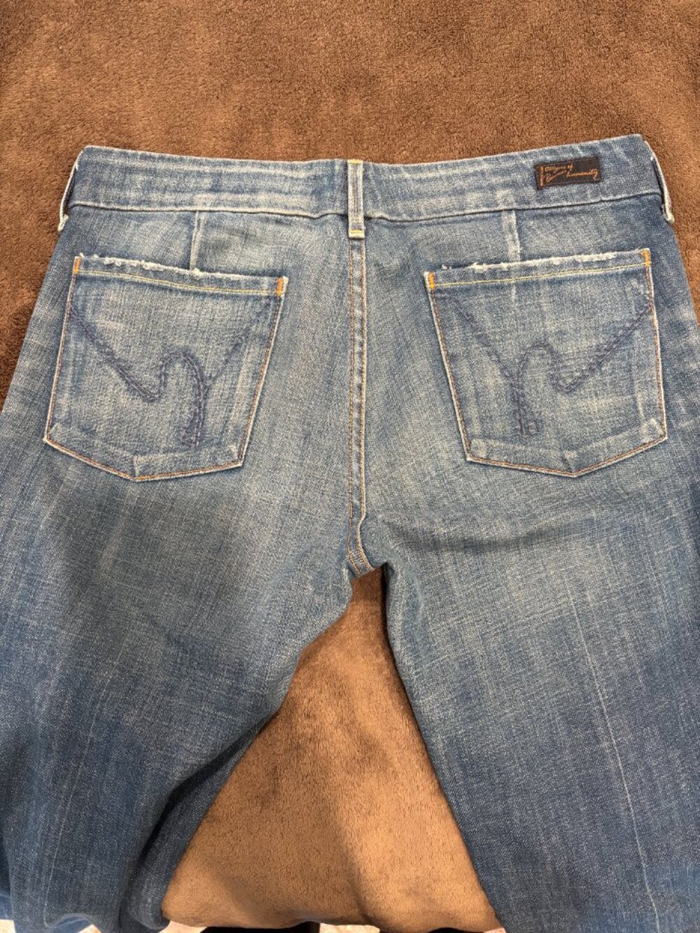 Citizens of Humanity Faye Full Leg Jeans 003-001 Medium Wash Sz 30 Low Rise